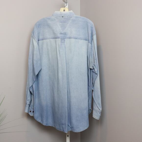 Vintage Cotton Supply Denim button down shirt Men's size Large - Picture 2 of 6